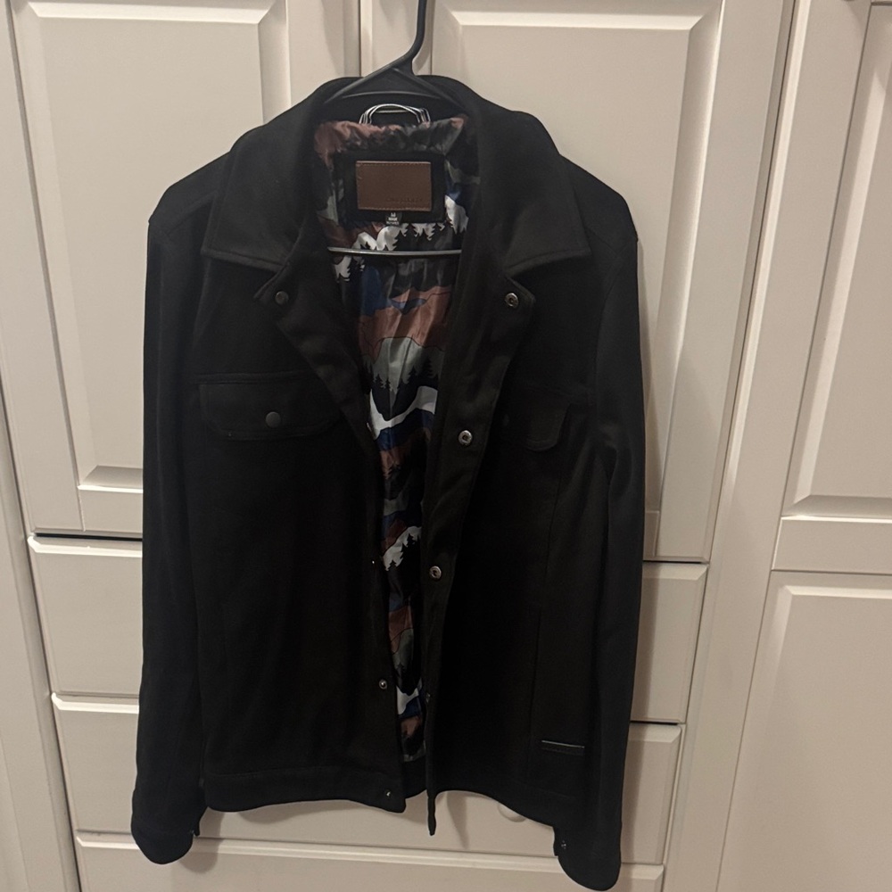Men's Black Shirt Jacket